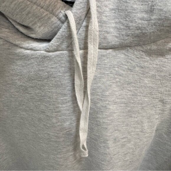 Quince Women Supersoft Fleece Pullover Hoodie Gray Outerwear M Athleisure - Picture 5 of 10